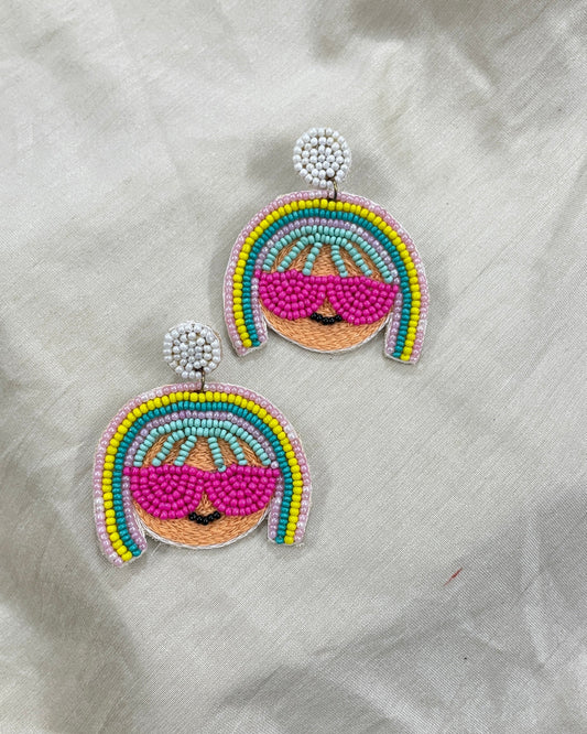 Cool Girl Beaded Earrings By Gamthi Fashion
