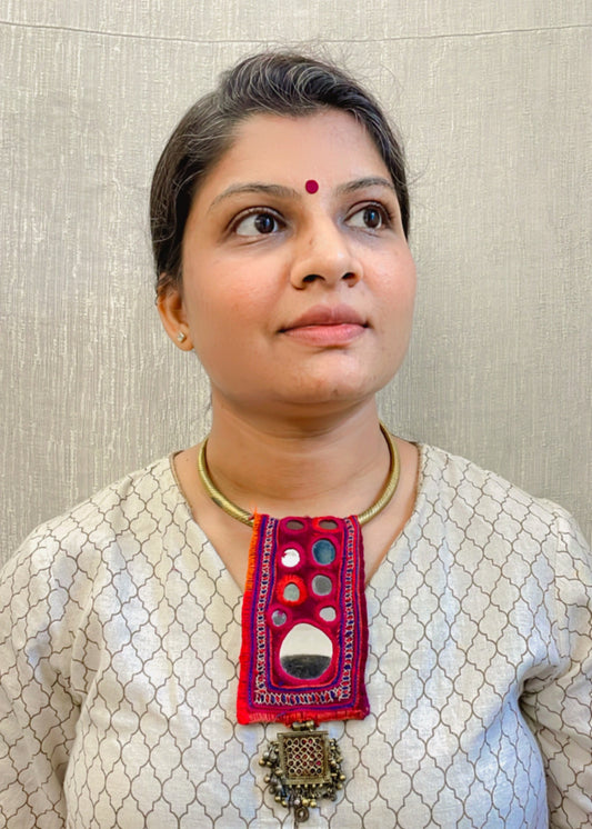 Crimson Classic Vintage Necklace By Gamthi Fashion