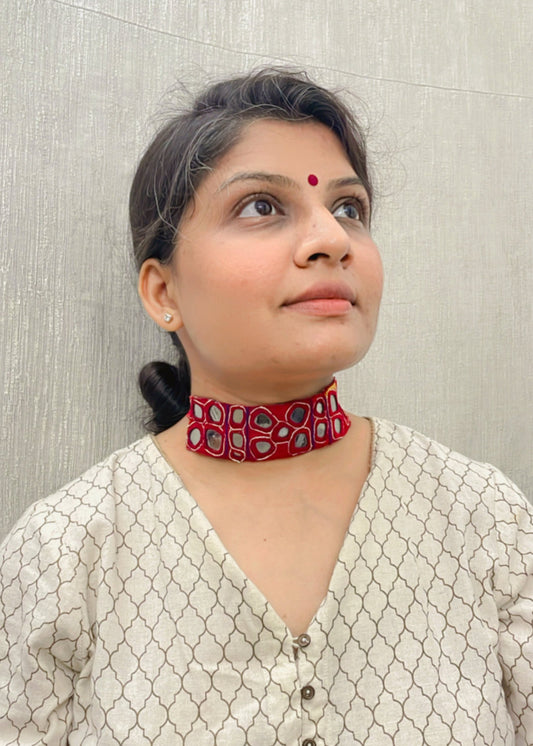 Crimson Knot Vintage Necklace By Gamthi Fashion