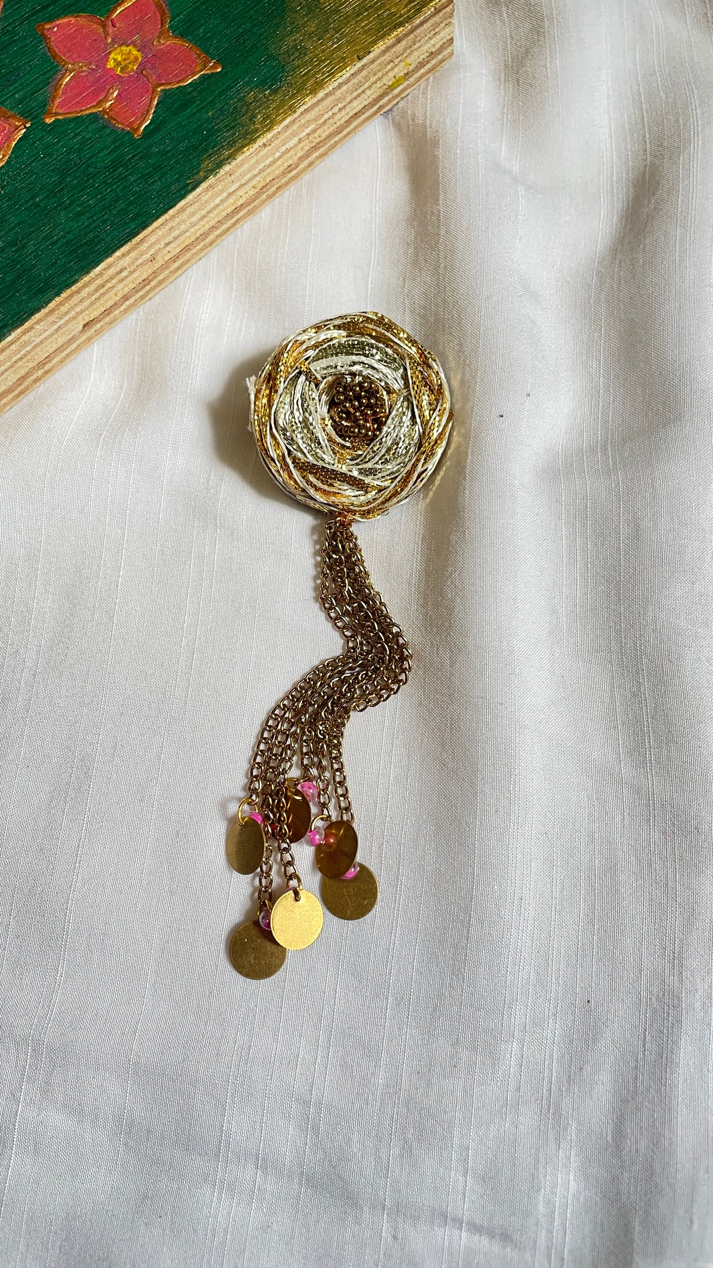Glitter Flower Hair Pin