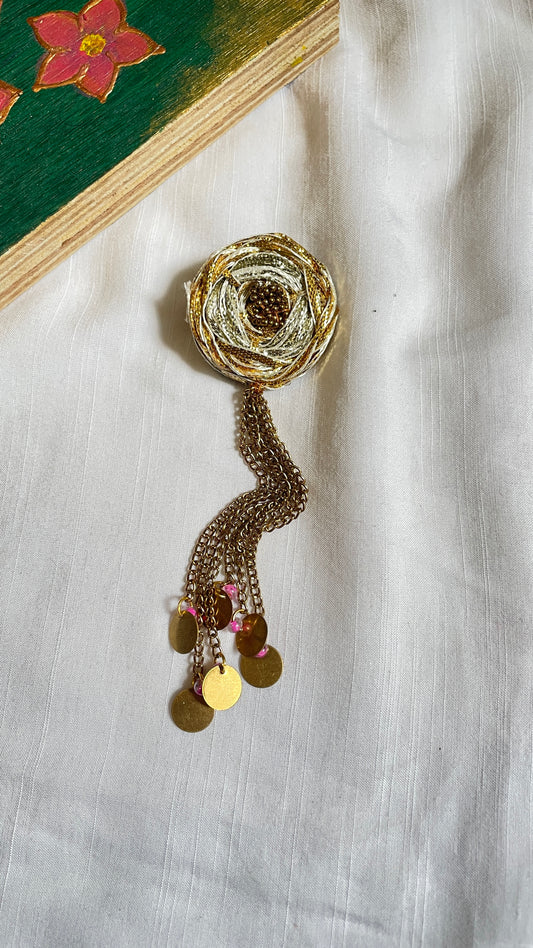 Glitter Flower Hair Pin