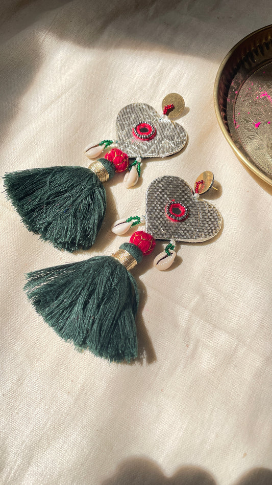 Moonlit Heart Earring