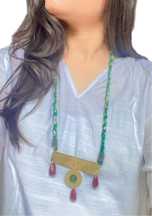 Chandrika Brass Necklace