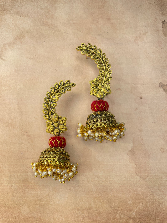 Golden Vintage Jumka earring By Gamthi Fashion