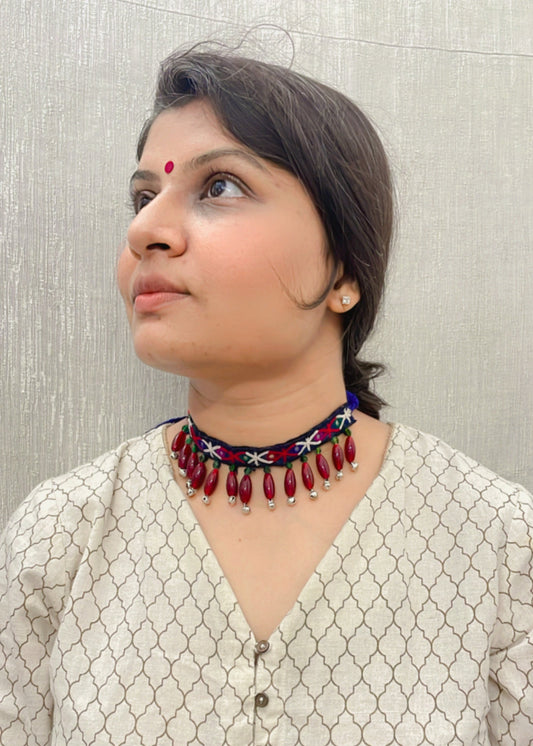 Gulabi Noor Vintage Necklace By Gamthi Fashion