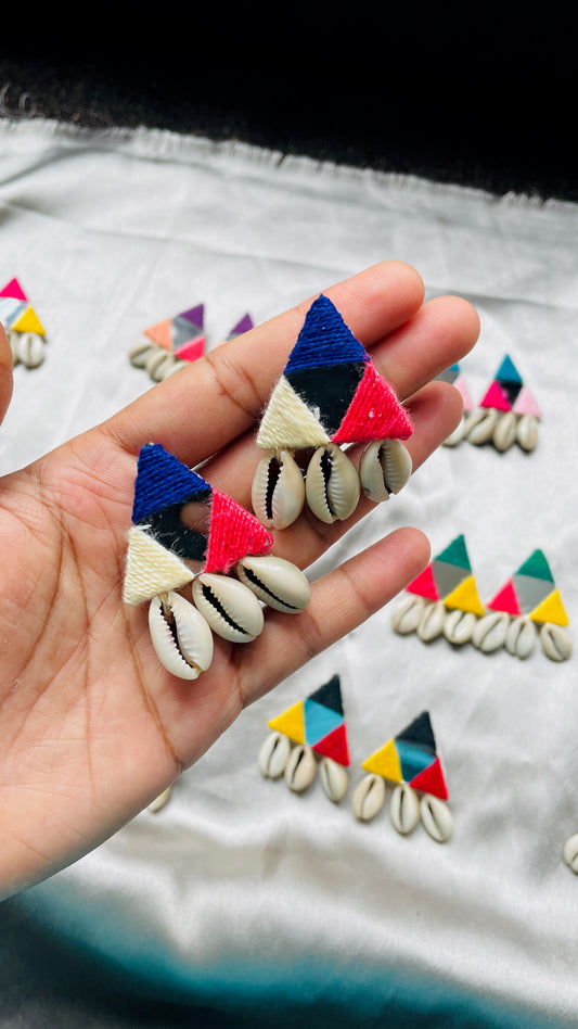 Multi Color Mirror Earrings