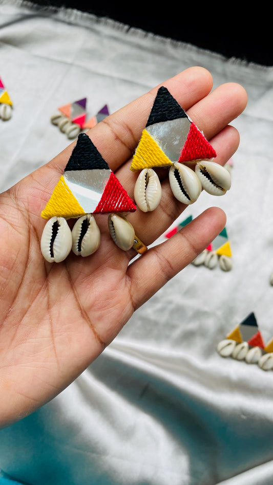 Multi Color Mirror Earrings