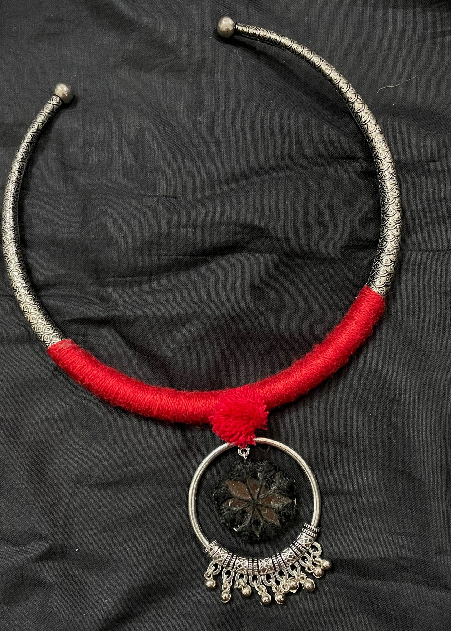 Red Oxidized Choker