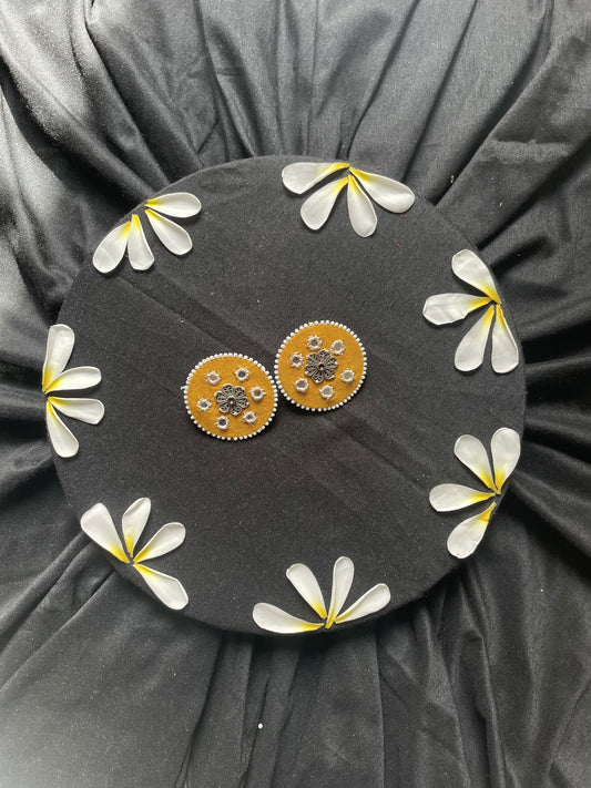 Yellow Flower Stud