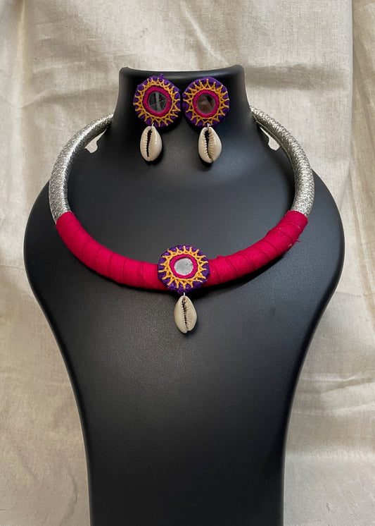 Bright pink Choker
