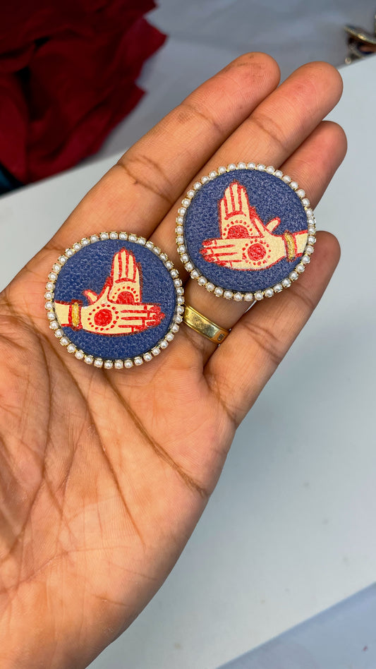 Mudra Hand Painted Earring