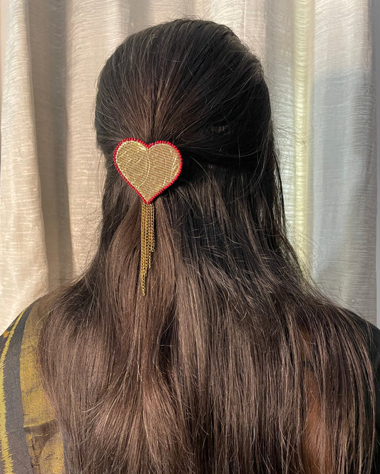 GoldenMuse Heart Hair Pin (GFP9)