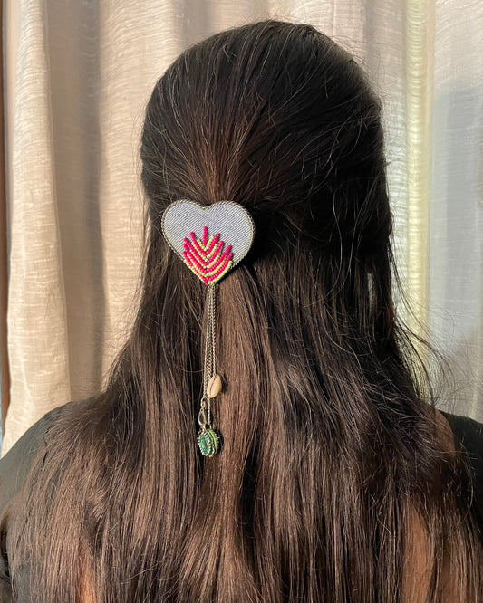 Denim Love Sparkle Clip (GFP7)