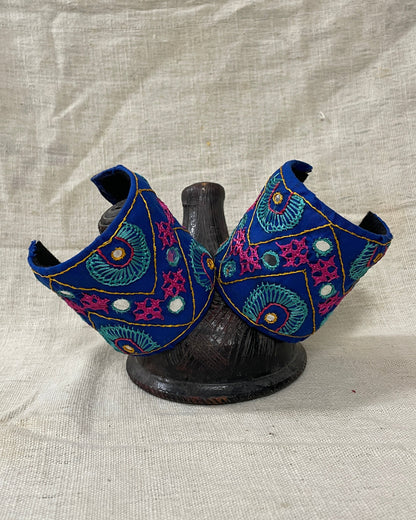 Indigo Blossom Hand Cuff By Gamthi Fashion