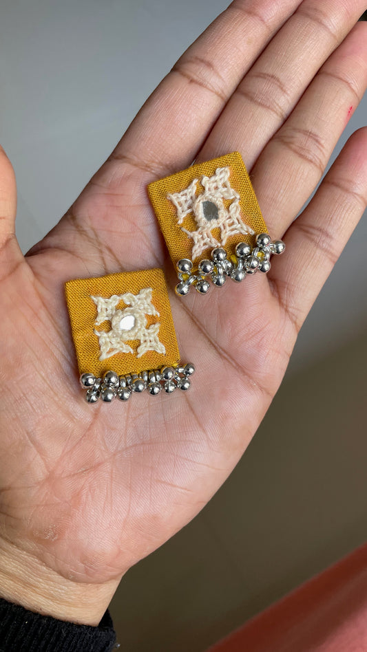 Kavya Kutchi Stud Handmade Earrings By Gamthi Fashion