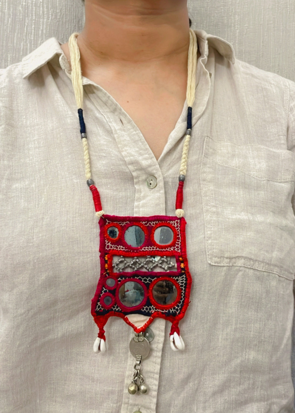 Kutch Katha Vintage Necklace By Gamthi Fashion