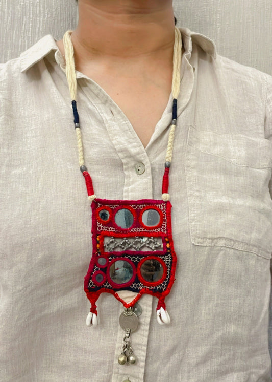 Kutch Katha Vintage Necklace By Gamthi Fashion