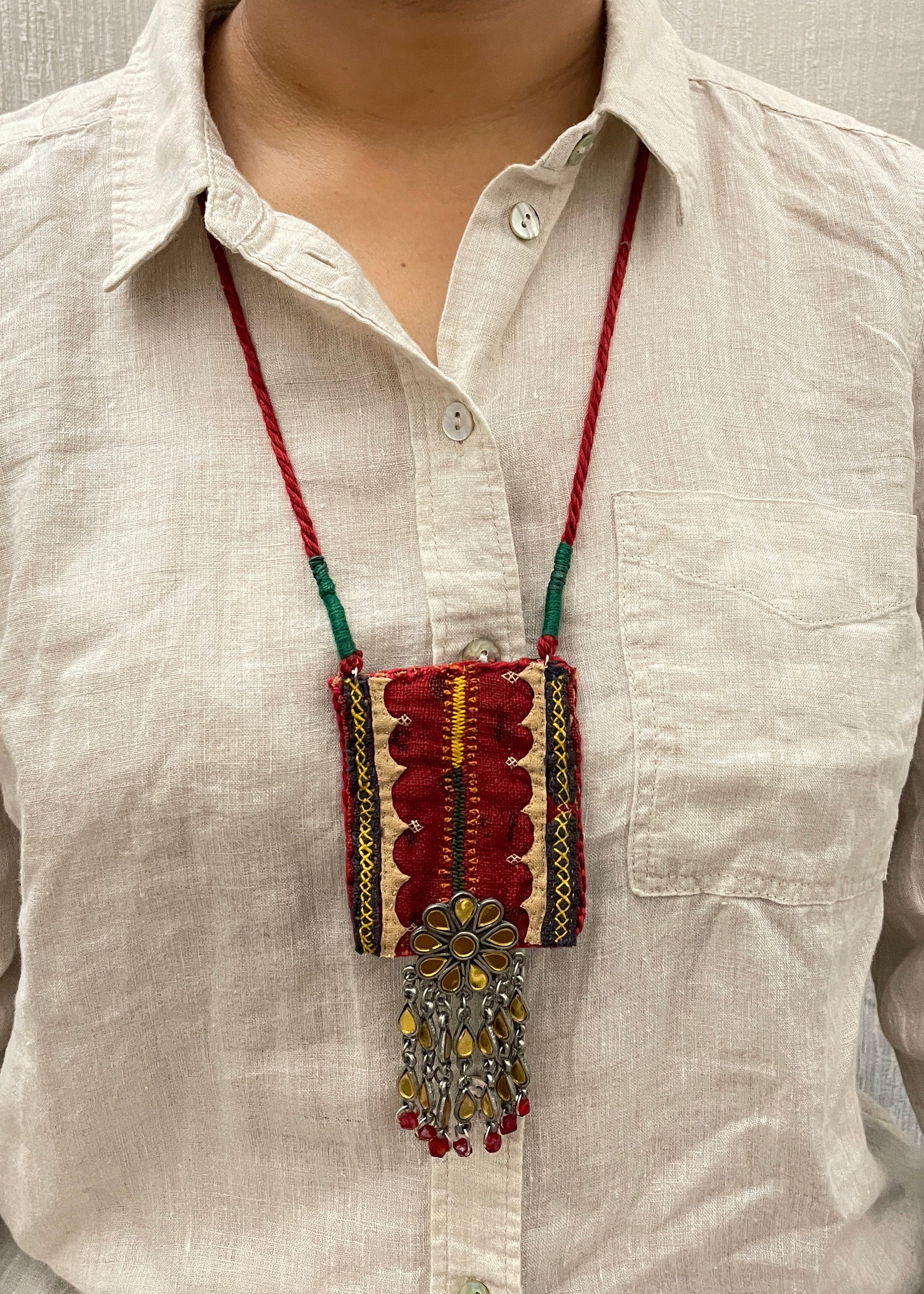Lal Payal Vintage Neckless By Gamthi Fashion