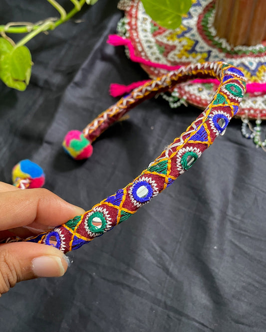 Maroon Kutchi Hasli By Gamthi Fashion