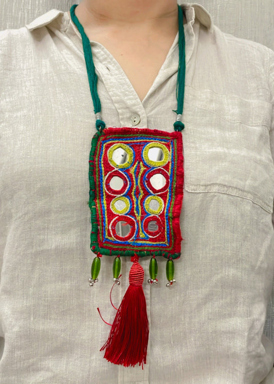 Mehndi Mirror Vintage Necklace By Gamthi Fashion