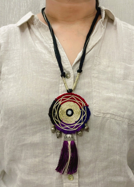 Midnight Mandala Vintage Necklace By Gamthi Fashion