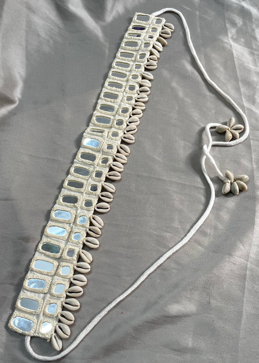 Mirror Shell Waist Belt By Gamthi Fashion