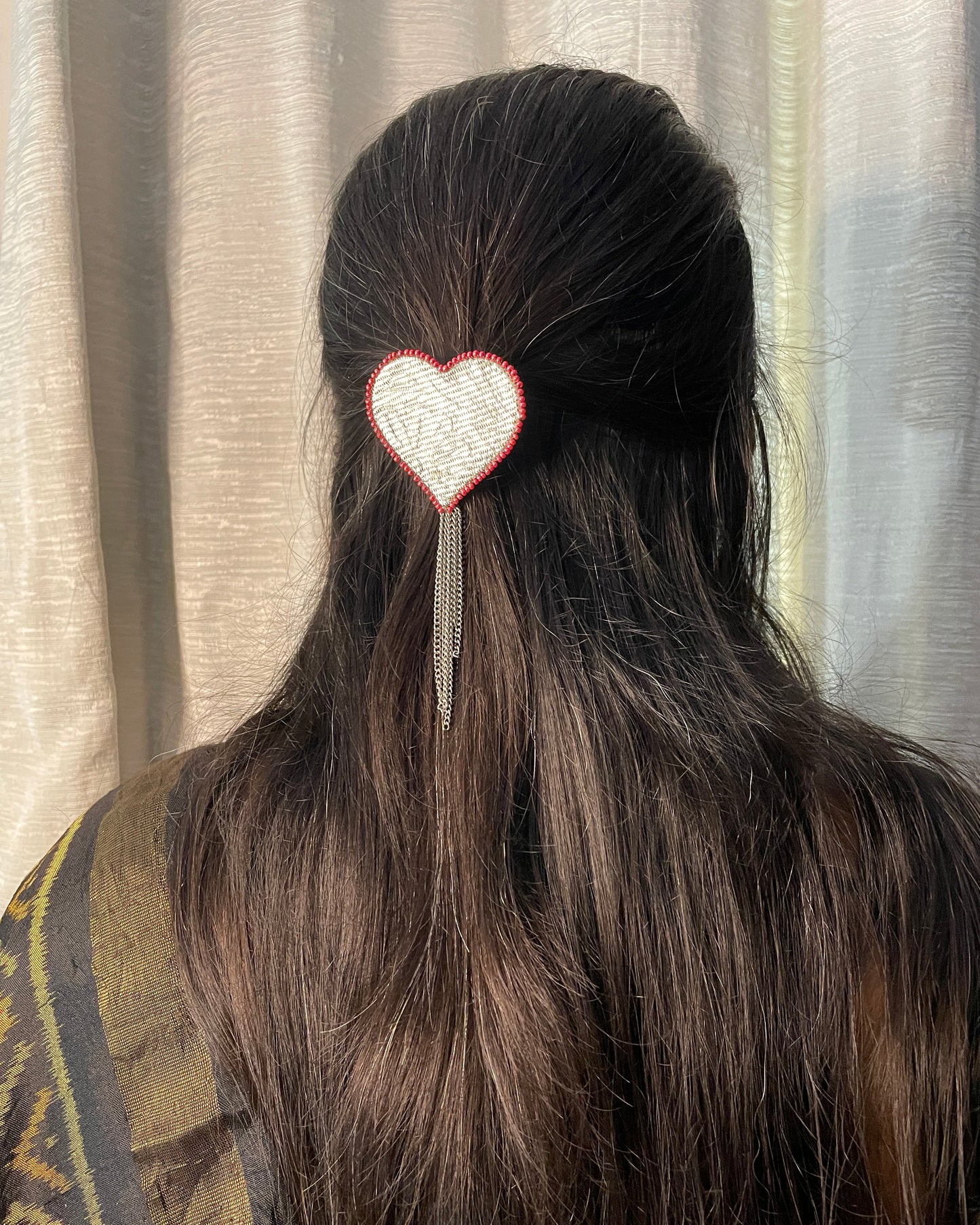 MoonKiss Heart Hair Clip 2 (GFP12) By Gamthi Fashion