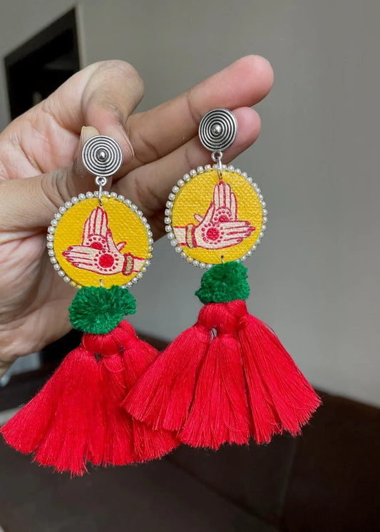Mudra Tassel Hand Painted Earning By Gamthi Fashion