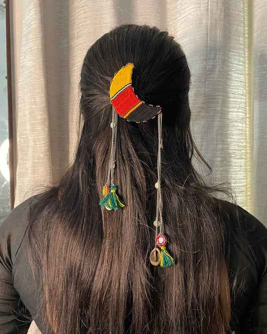 Multi colour Moon Clip (GFP3) By Gamthi Fashion