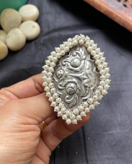 Pearled Majesty Ring By Gamthi Fashion