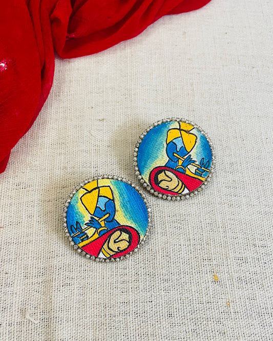 Radha Shyam Hand Painted Earring By Gamthi Fashion