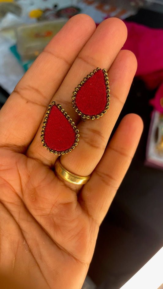 Raktabindu Stud Handmade Earrings By Gamthi Fashion