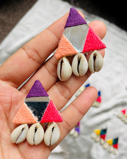Rangila Multi Color Mirror Earrings 12 By Gamthi Fashion