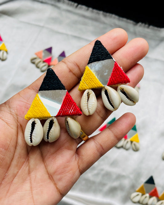 Rangila Multi Color Mirror Earrings 3 By Gamthi Fashion