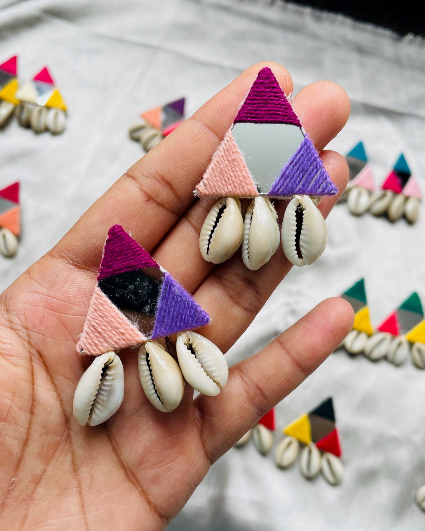 Rangila Multi Color Mirror Earrings 4 By Gamthi Fashion