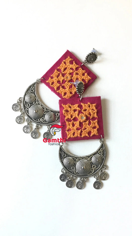 Red Bavaliya vintage Earring By Gamthi Fashion