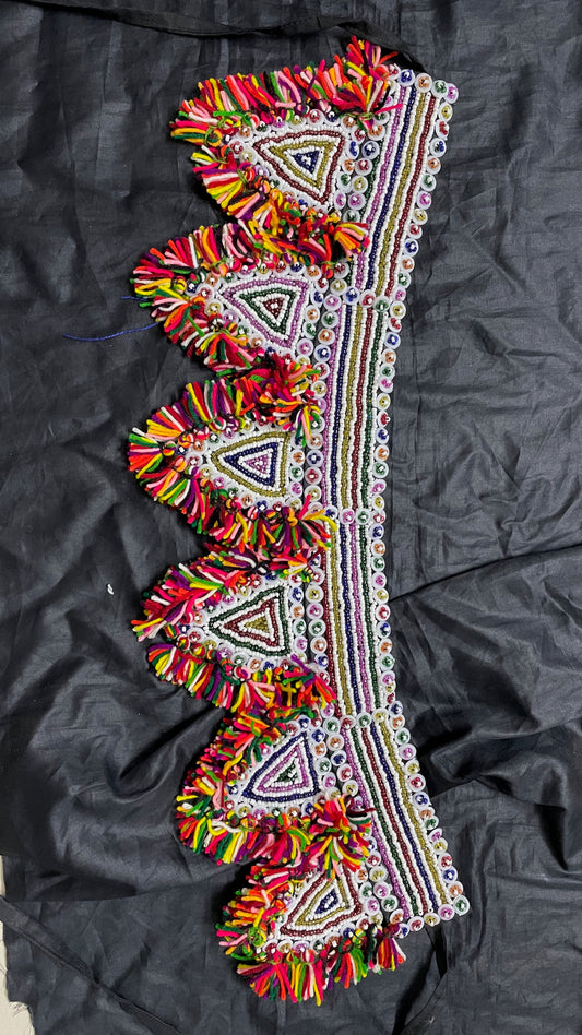 Royal Frill Mirror Waist Belt By Gamthi Fashion