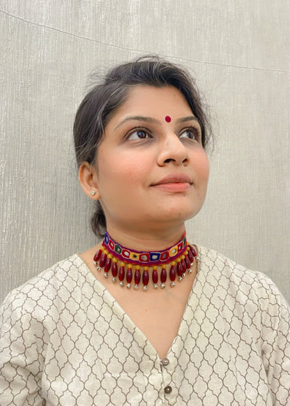 Ruby Raga Vintage Necklace By Gamthi Fashion
