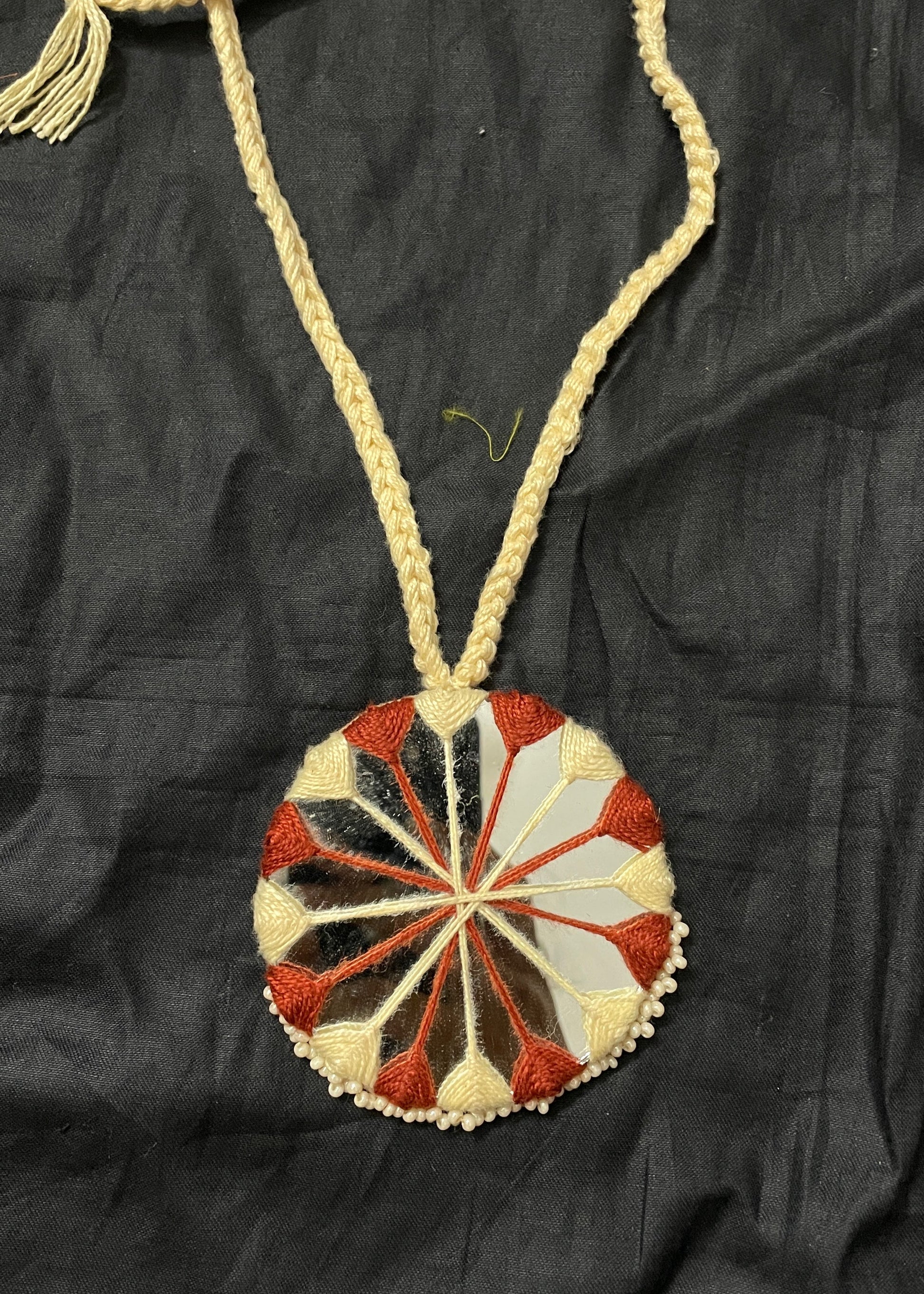 Sunburst Mirror Work Necklace By Gamthi Fashion