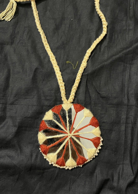 Sunburst Mirror Work Necklace By Gamthi Fashion