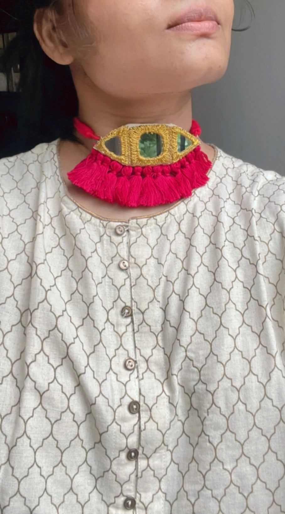 Mirror Work Necklace 19