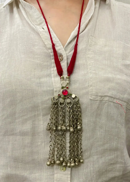 Vintage Afghani Long Necklace By Gamthi Fashion